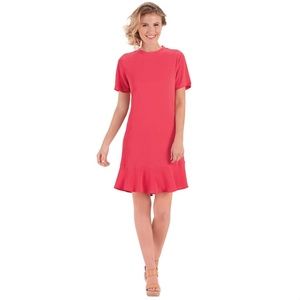 The Farrah Flounce Dress in Pink by Mud Pie – Size S